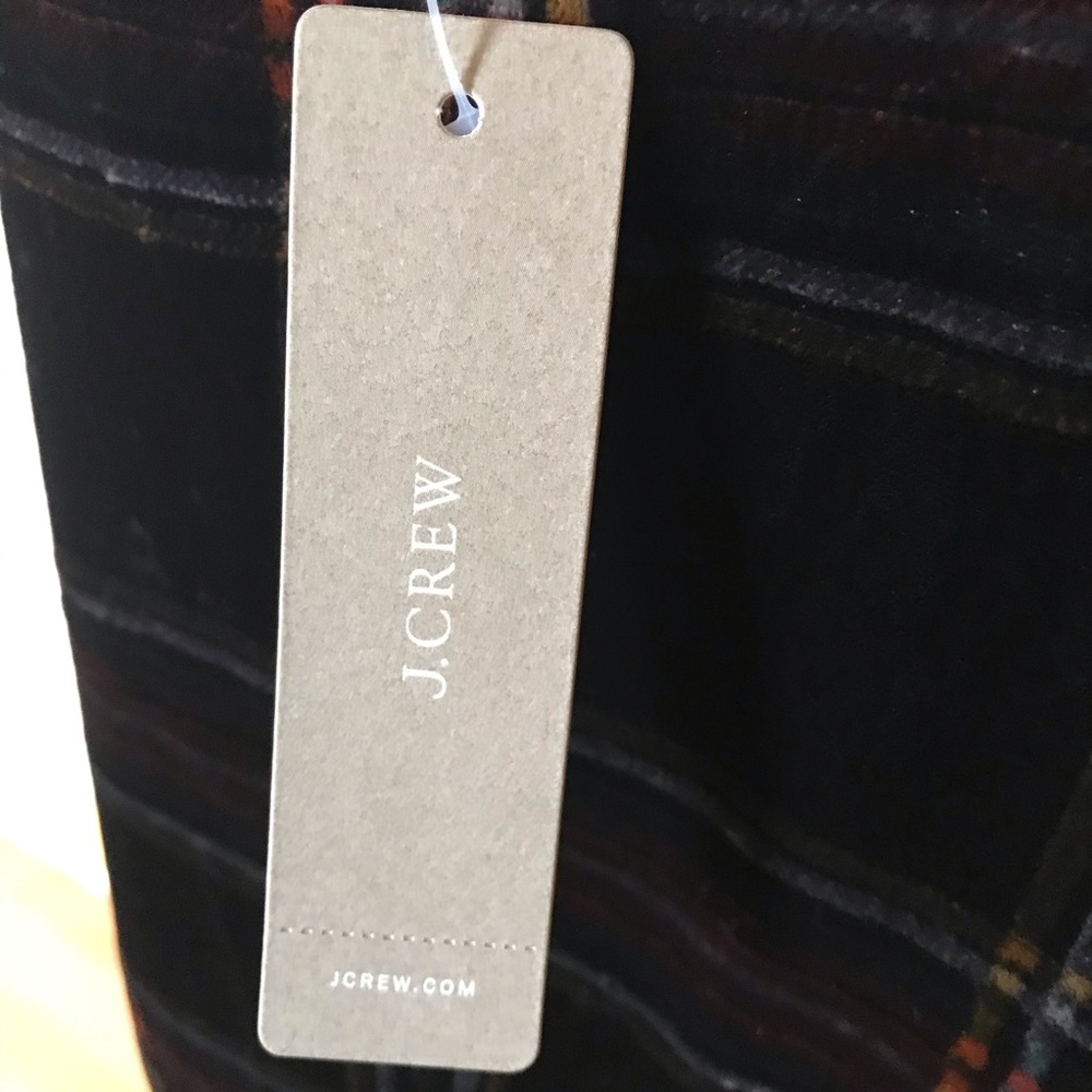 J. CREW TARTAN VELVET TOP - Picture 8 of 8